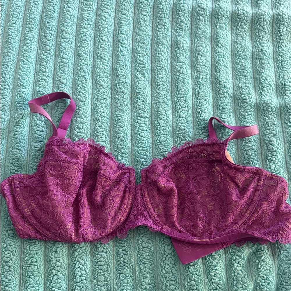 Soma Unlined Balconette Lace Underwire Bra